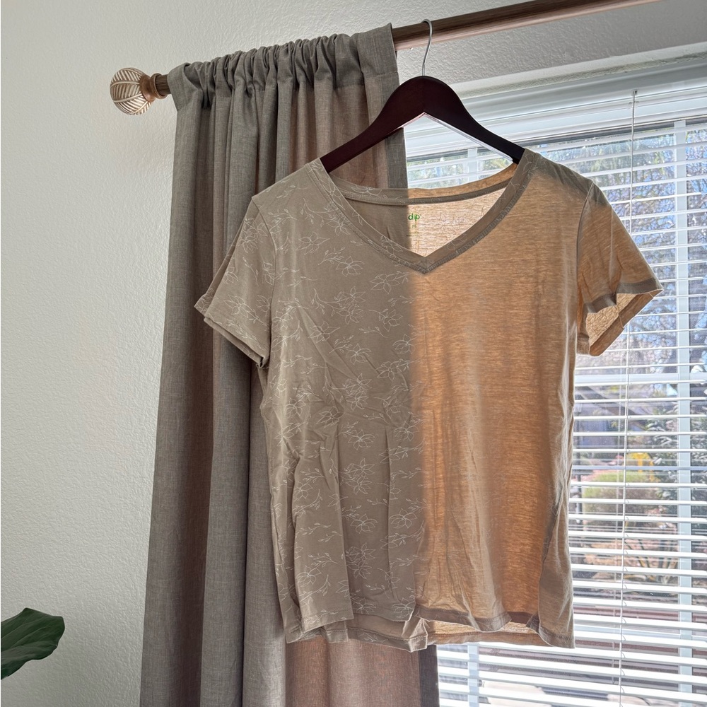 Tan Floral Women's Top by Dip